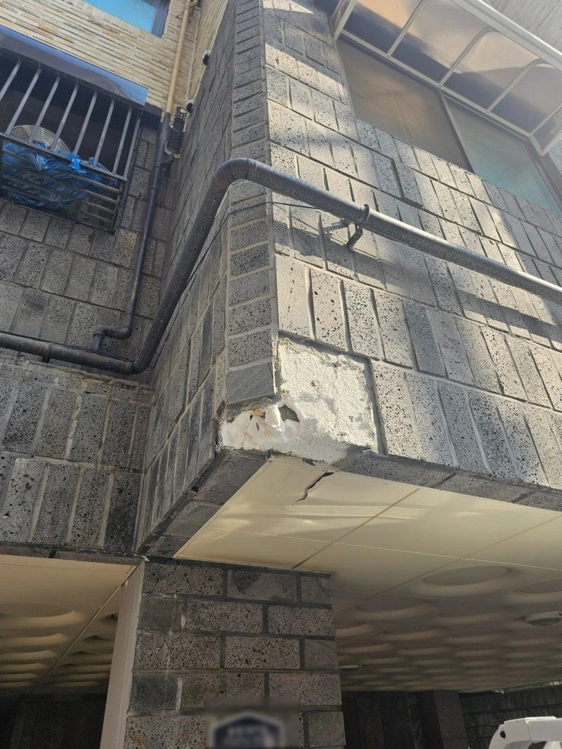 서울 마포구 화단벽 화강석 보수 시공 후